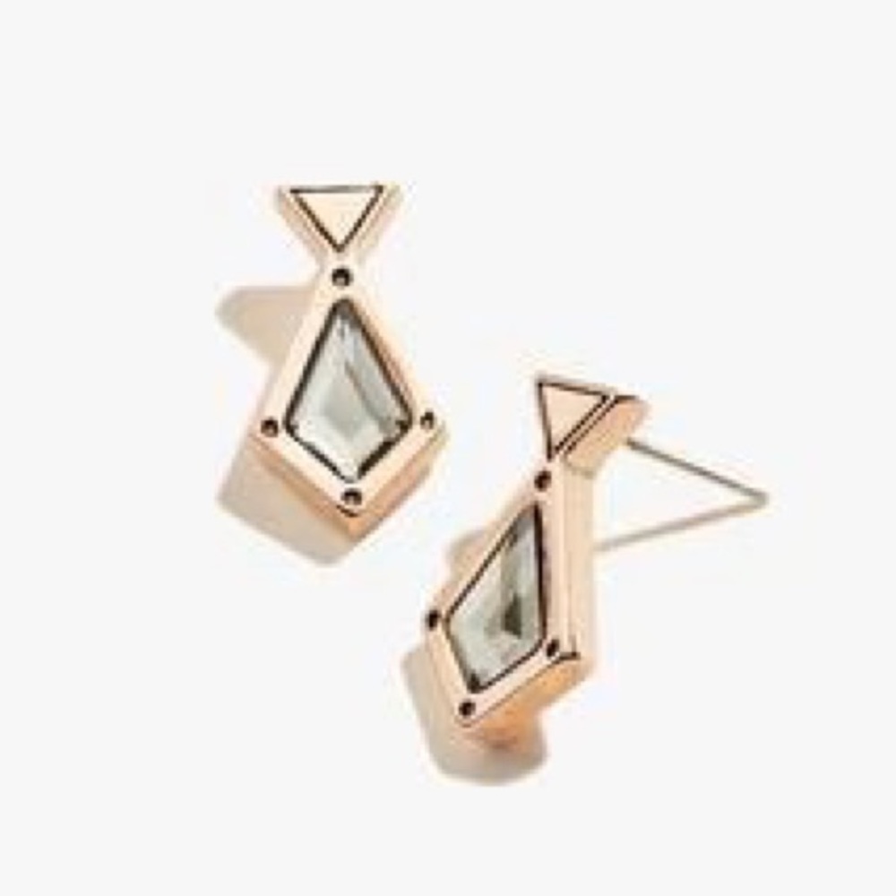 NWT Alex and Ani Crystal Stud Earrings Rose Gold